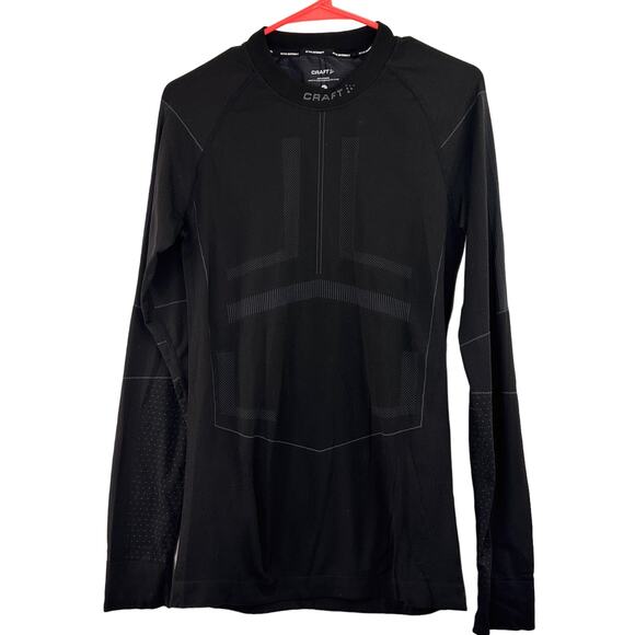 Craft Men's Active Intensity Crew Neck Long Sleeve Black Gym Top Size Large - Picture 1 of 7